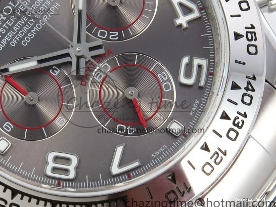 0209 Daytona 116509 QF 1:1 Best Edition Gray Numeral Dial on SS Bracelet SH4130 V3 (Gain Weight) MoistureWicking 1618